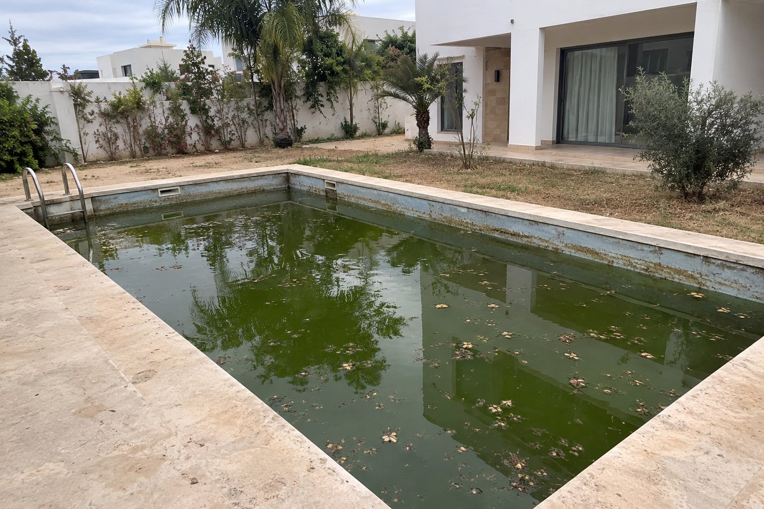 Récupération d'eau verte - avant